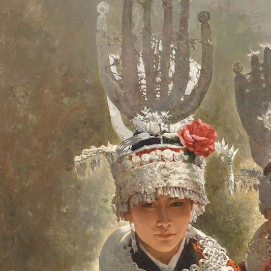 Early Spring — Miao Women Figurative Painting