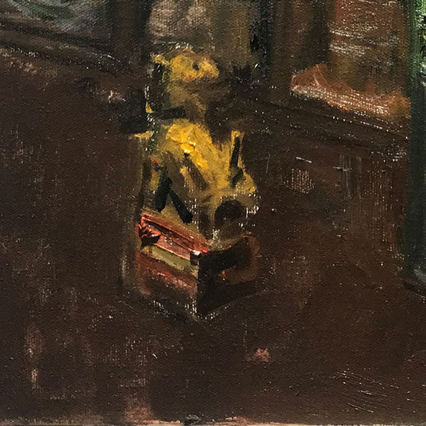 Interior Still Life with White Flowers | Original Oil Painting