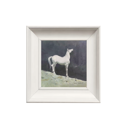 White Horse Painting – Original Horse Oil Painting