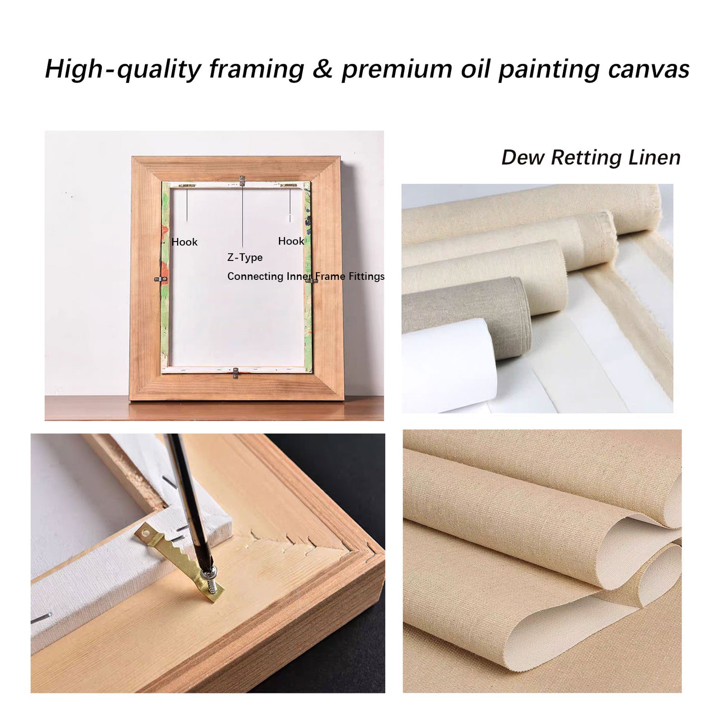 Protective packaging materials prepared for shipping an original oil painting, ensuring safe delivery and professional presentation for collectors.