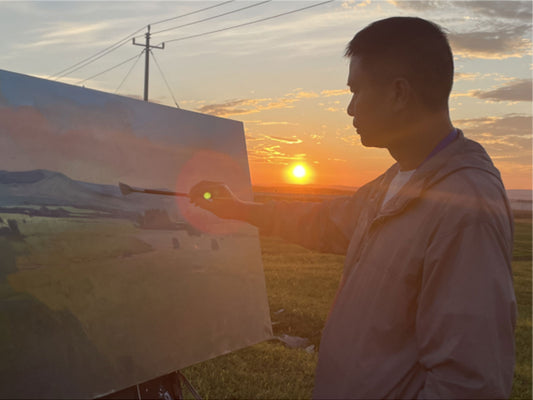 Plein Air Oil Painting on the Grassland | Process, Inspiration and Landscape Studies