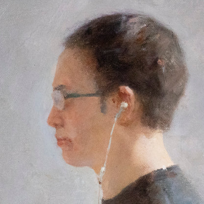 Figures Walking in Light | Original Figurative Oil Painting