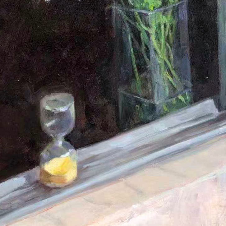 Window Still Life with Daisies | Original Oil Painting