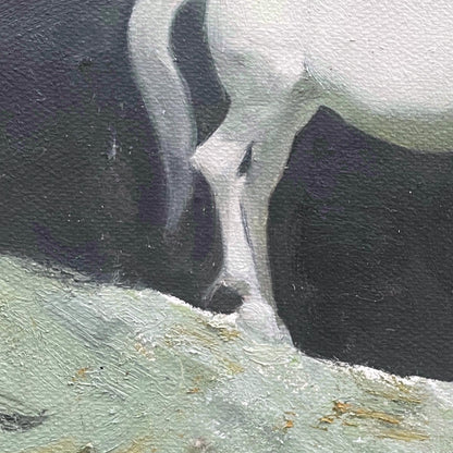 White Horse Painting – Original Horse Oil Painting