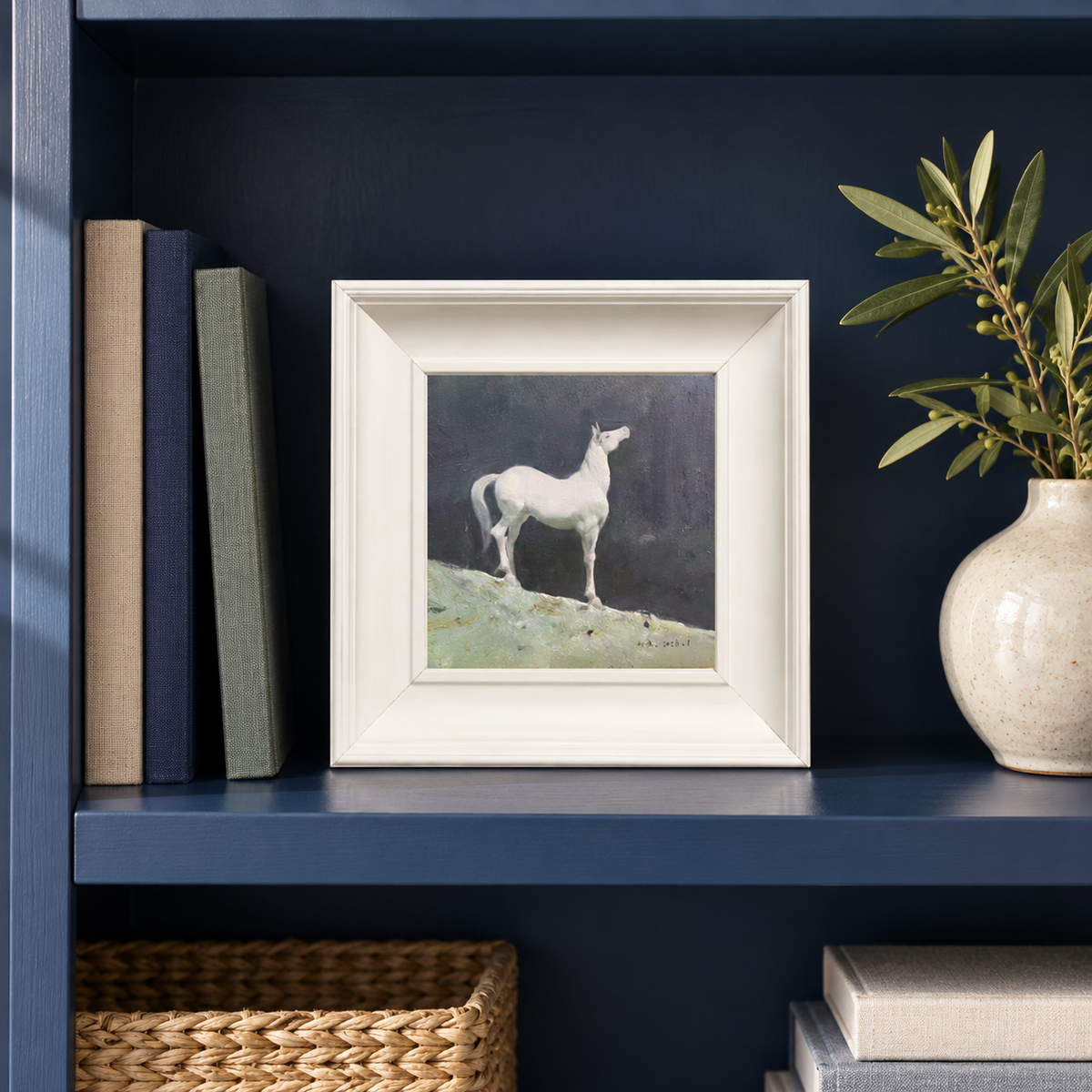 White Horse Painting – Original Horse Oil Painting