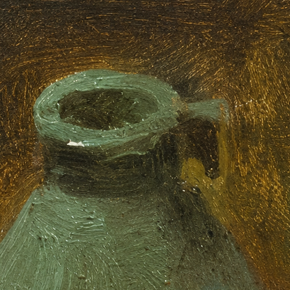 Green Vessel — Original Still Life Oil Painting