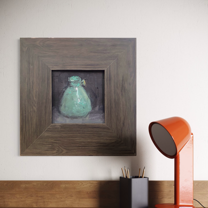 Turquoise Vessel — Original Still Life Oil Painting