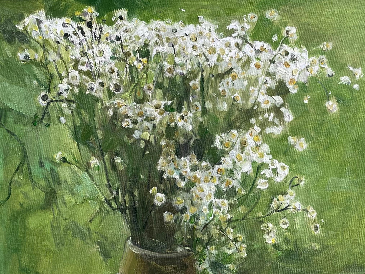 Quiet Morning with Wild Flowers | Original Oil Painting Still Life
