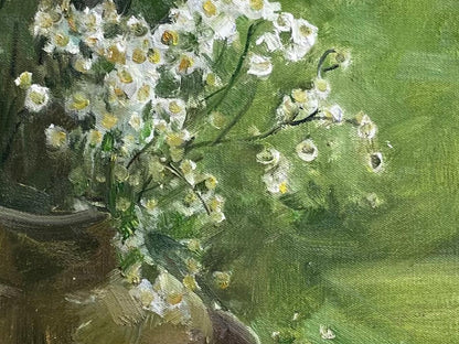 Quiet Morning with Wild Flowers | Original Oil Painting Still Life