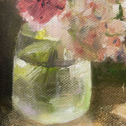 Quiet Flowers No.05 — Original Oil Painting of Flowers in Light