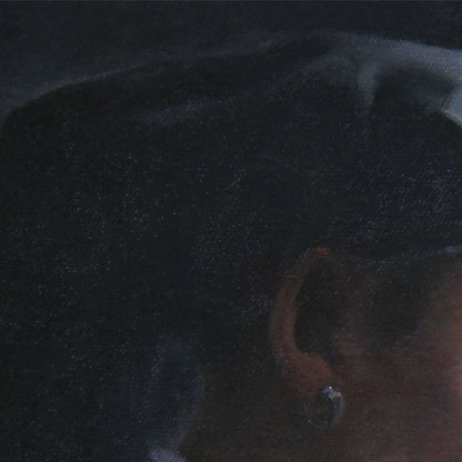 Young Woman in Profile | Original Figurative Oil Painting