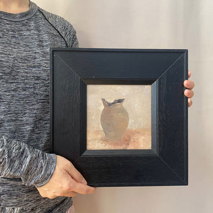 Dark Earthenware — Original Still Life Oil Painting