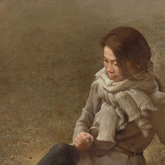 Clouds in the Distance | Original Figurative Oil Painting