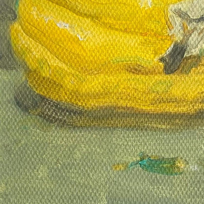 Fruit and Ceramic Vessel – Original Still Life Oil Painting