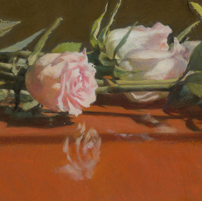 Bird with Roses Still Life | Original Oil Painting