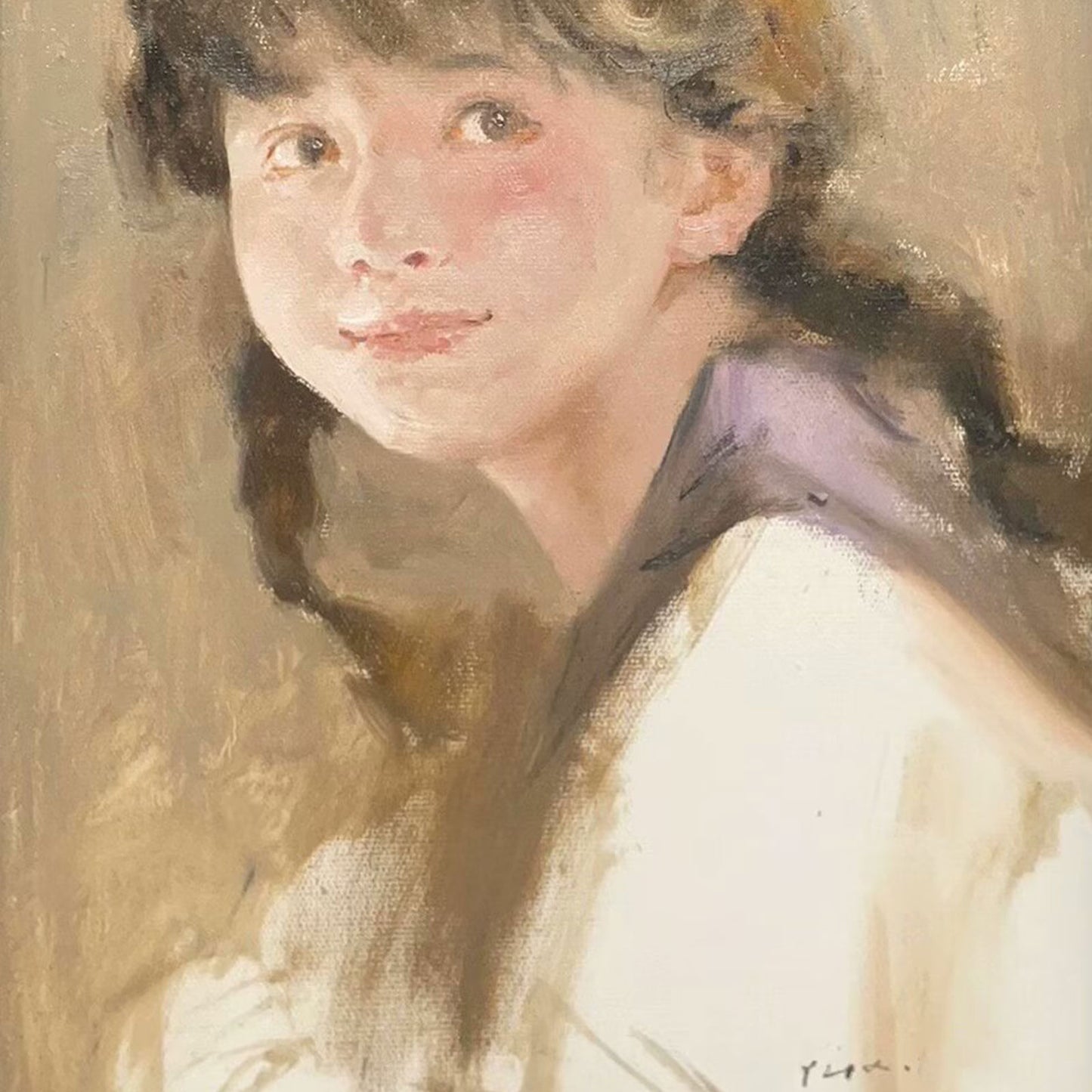 Young Girl in Soft Light | Original Oil Portrait Painting