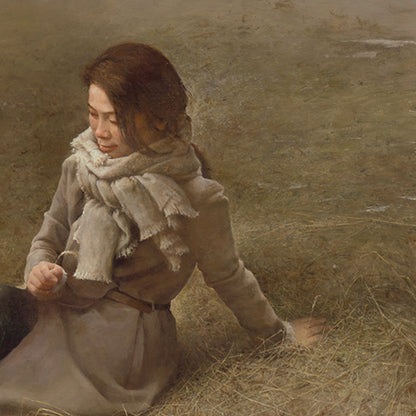 Clouds in the Distance | Original Figurative Oil Painting