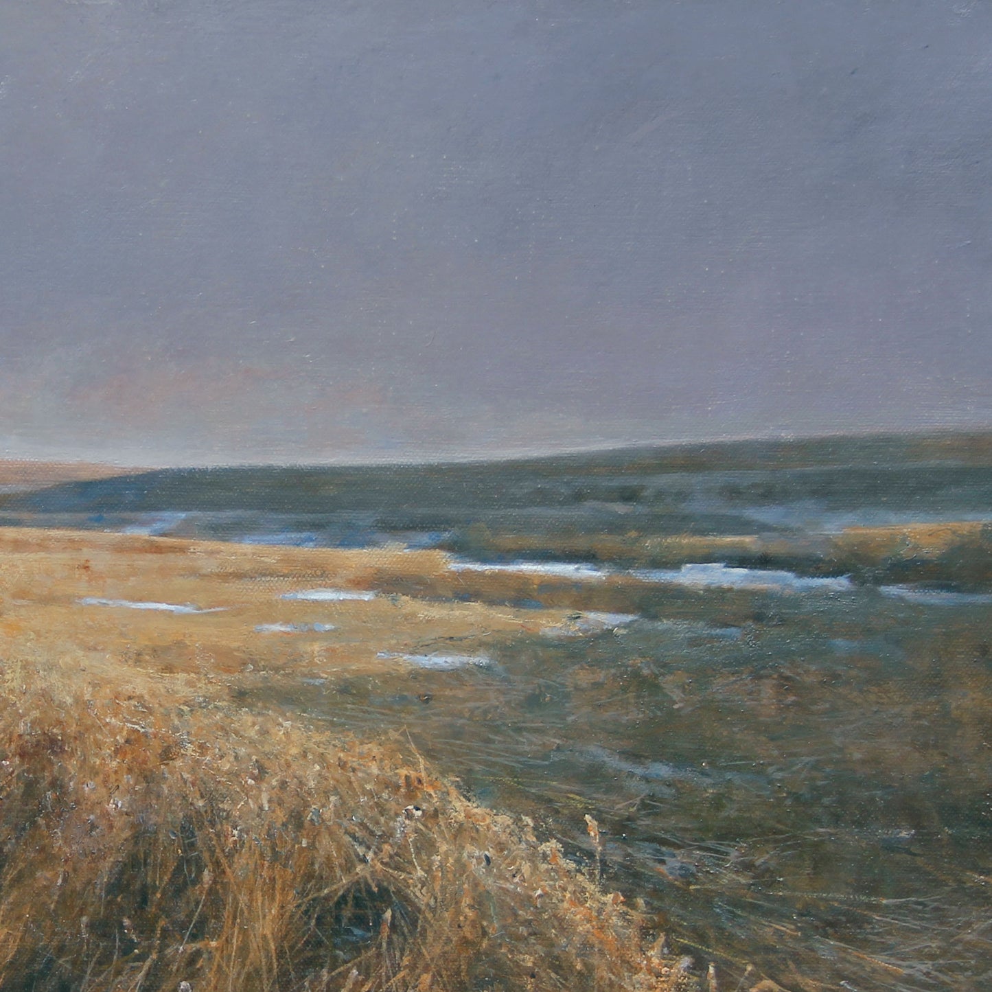 Coastal Marker in Wind | Original Landscape Oil Painting