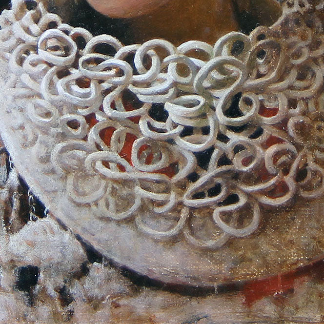 Original Ethnic Portrait Oil Painting – Traditional Costume Female Wall Art