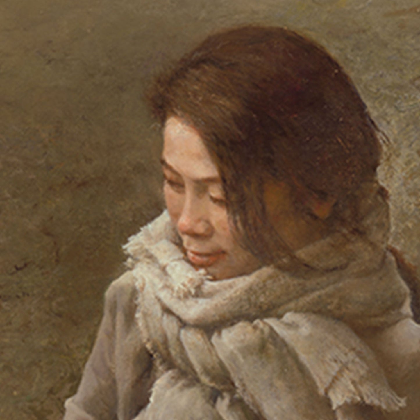 Clouds in the Distance | Original Figurative Oil Painting