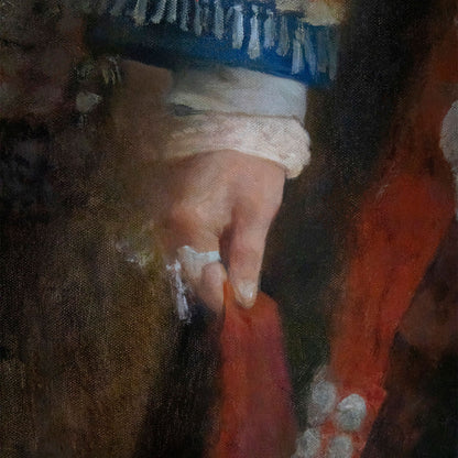 Figures in Traditional Dress | Original Figurative Oil Painting