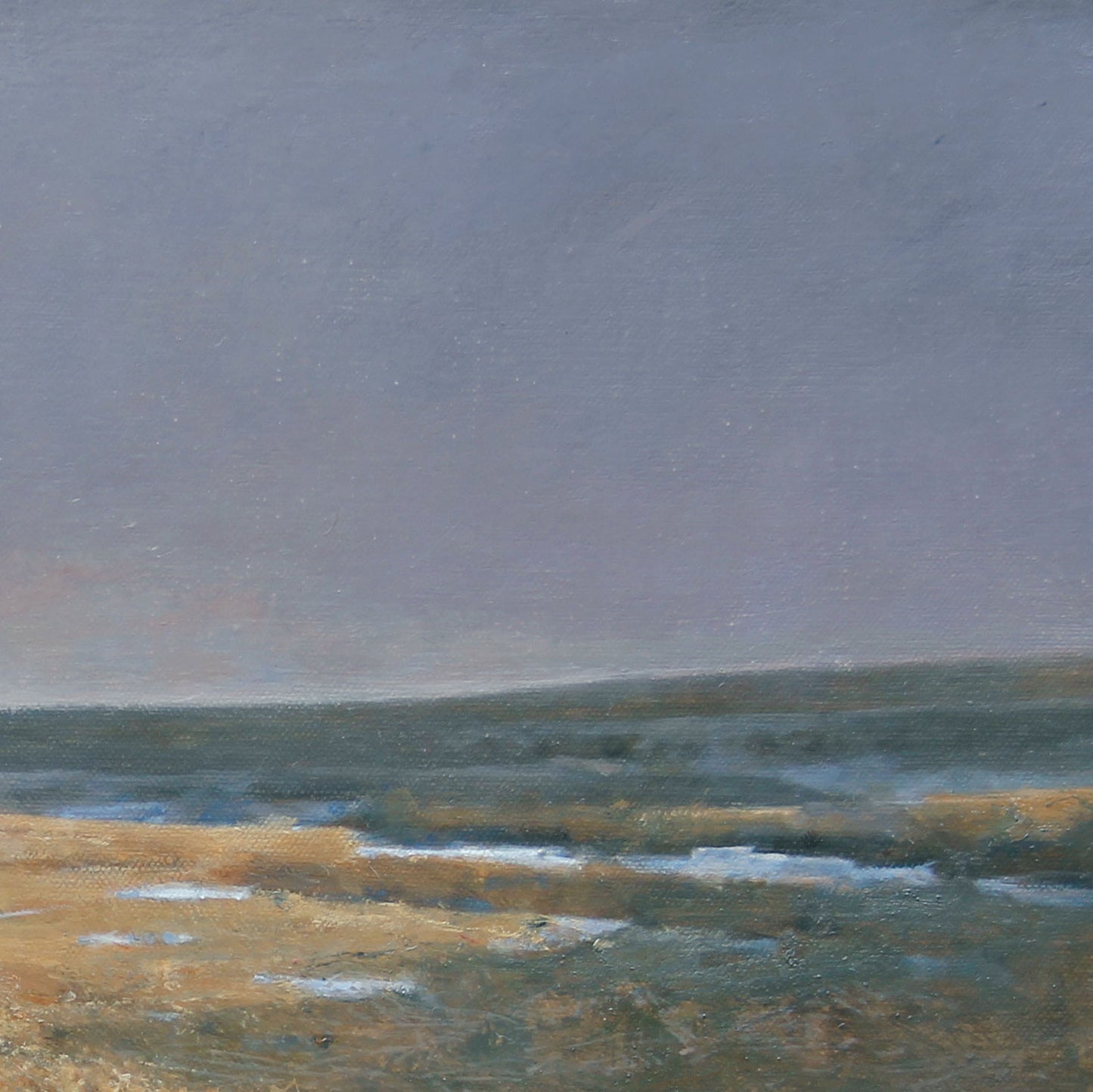 Coastal Marker in Wind | Original Landscape Oil Painting