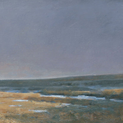 Coastal Marker in Wind | Original Landscape Oil Painting