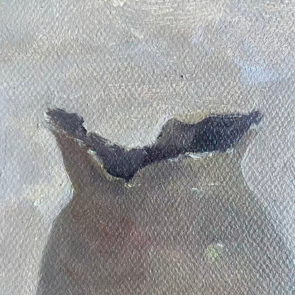 Dark Earthenware — Original Still Life Oil Painting