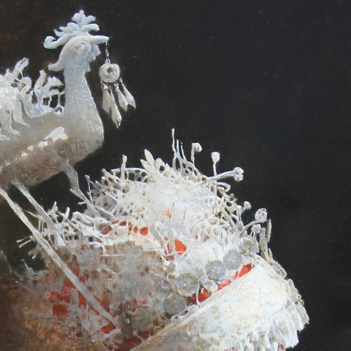 Original Oil Painting – Two Figures in Ornate Dress | Narrative Figurative Artwork