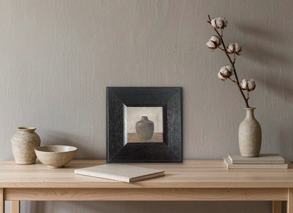 Black Vessel — Original Still Life Oil Painting