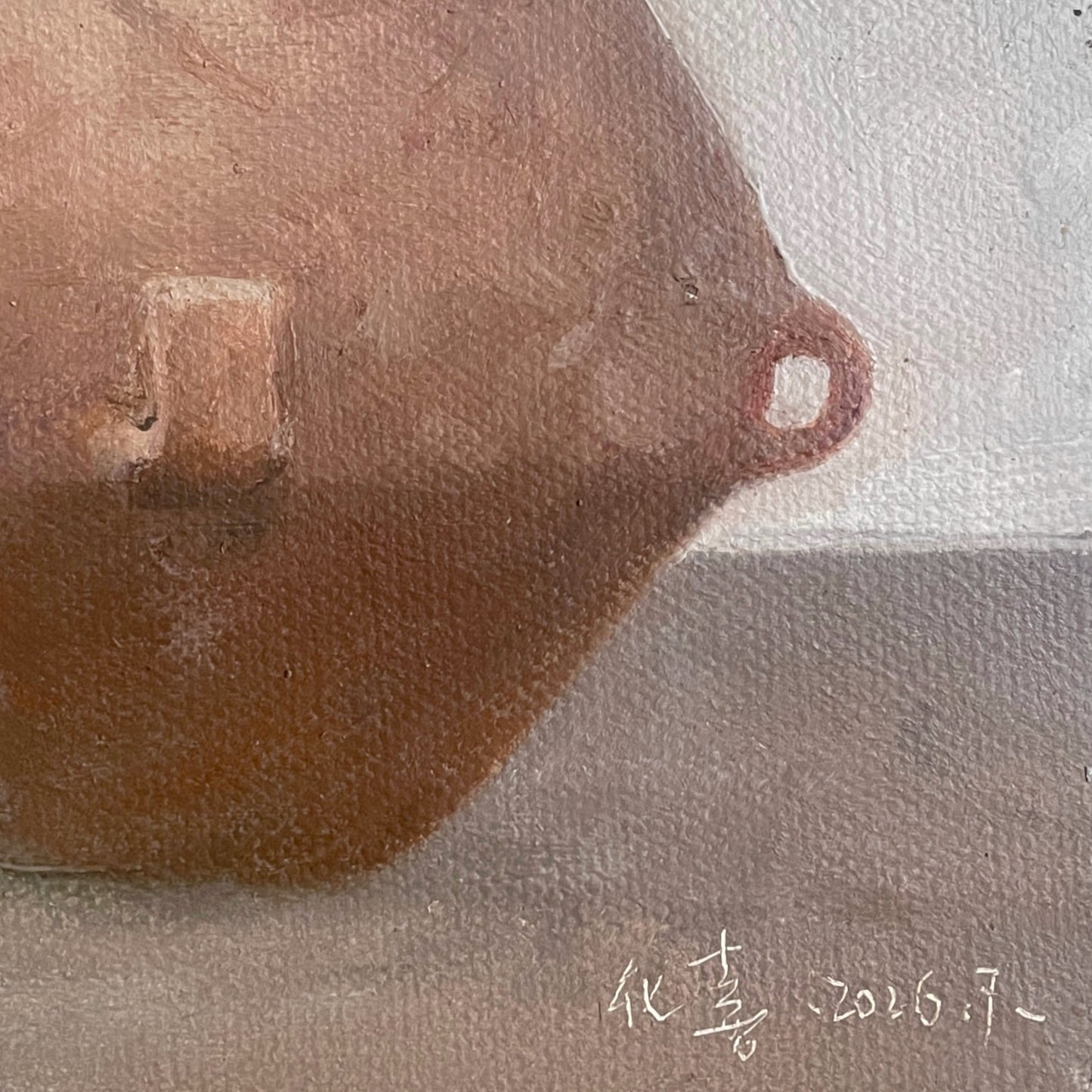 Things That Remain No.01 — Original Oil Painting of an Aged Vessel
