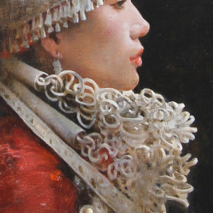 Original Oil Painting – Two Figures in Ornate Dress | Narrative Figurative Artwork