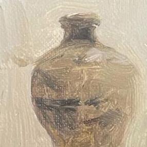 Weathered Jar — Original Still Life Oil Painting