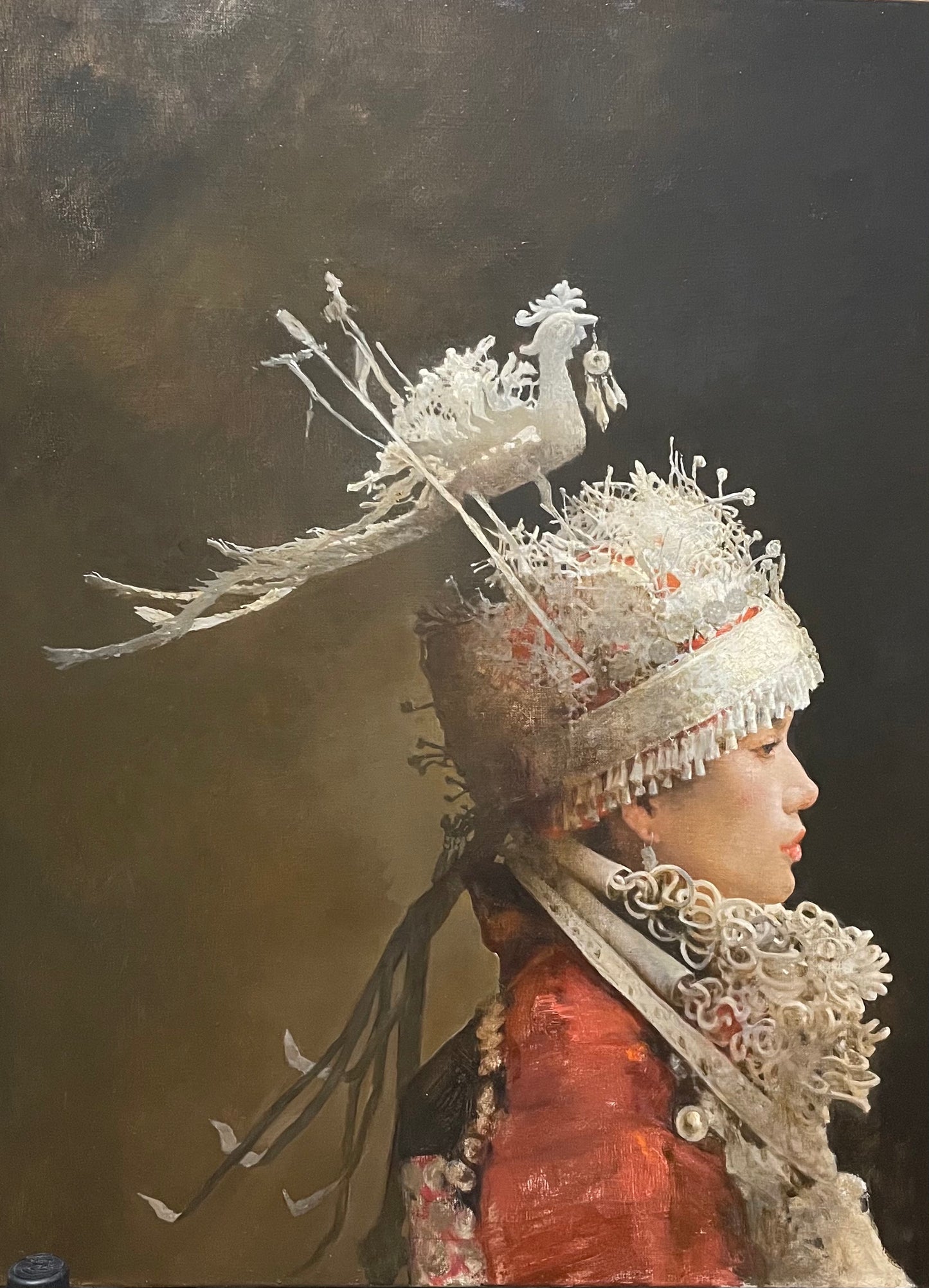 Original Oil Painting – Two Figures in Ornate Dress | Narrative Figurative Artwork