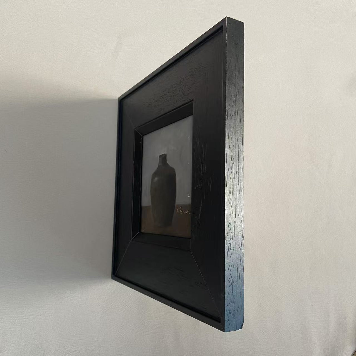 Black Vessel — Original Still Life Oil Painting
