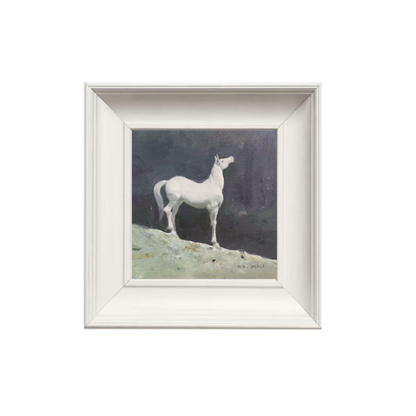 White Horse Painting – Original Horse Oil Painting