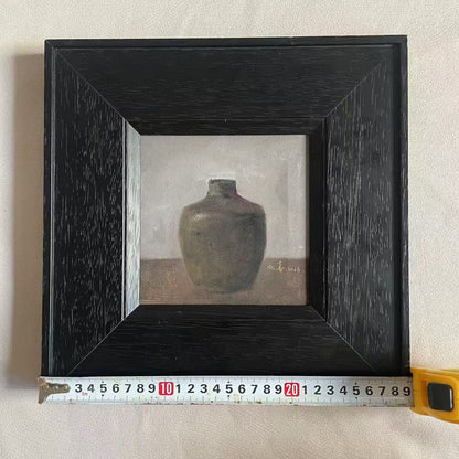 Black Vessel — Original Still Life Oil Painting