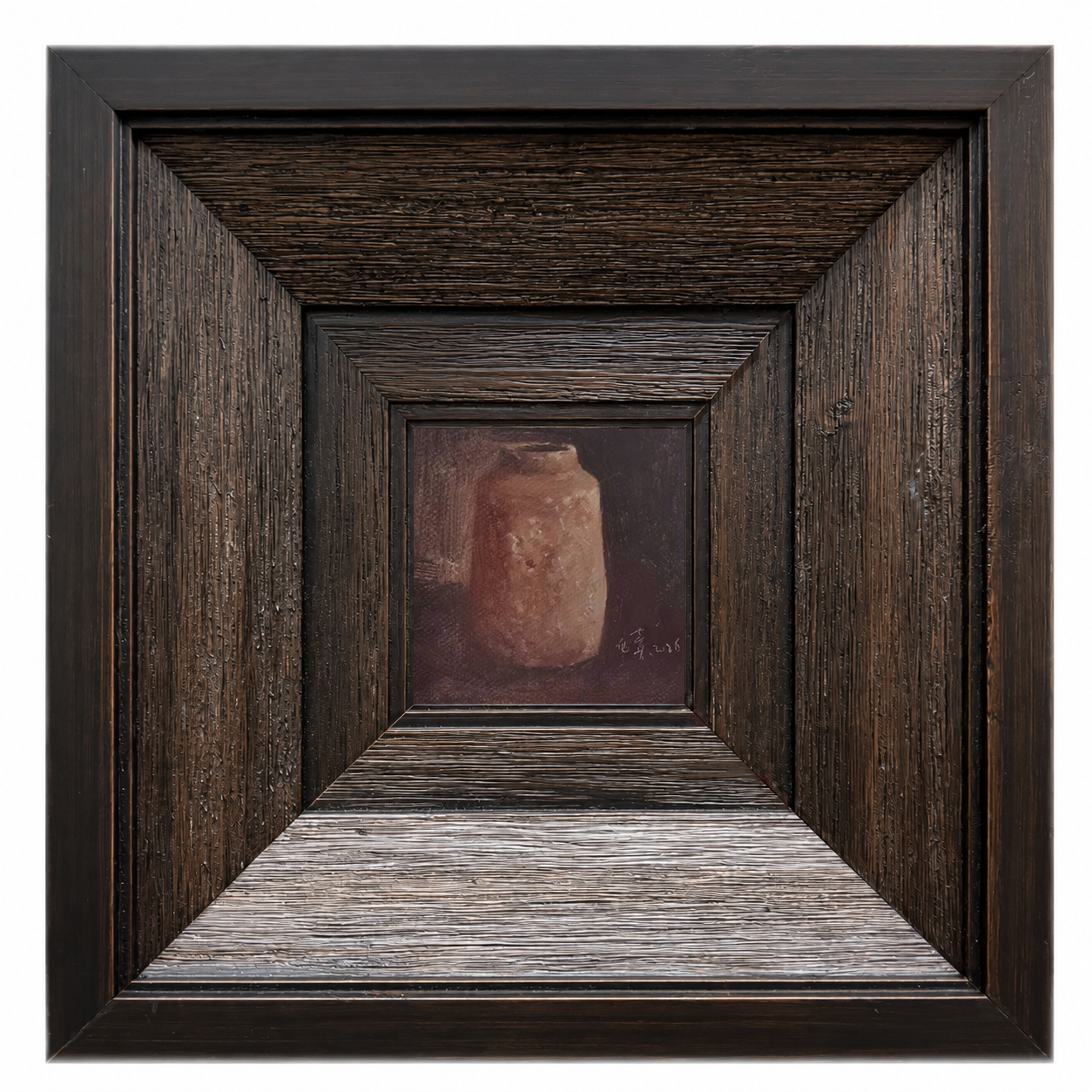 Things That Remain No.03 — Original Oil Painting of an Aged Ceramic Vessel