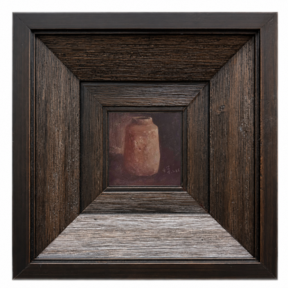 Things That Remain No.03 — Original Oil Painting of an Aged Ceramic Vessel