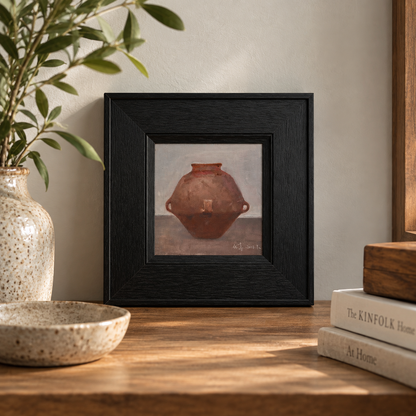 Earthenware Jar — Original Still Life Oil Painting