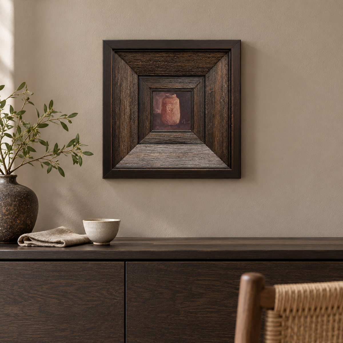 Red Clay Jar — Original Still Life Oil Painting