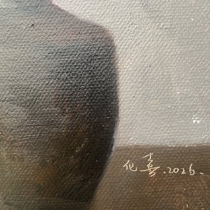 Things That Remain No.02 — Original Oil Painting of an Aged Vessel