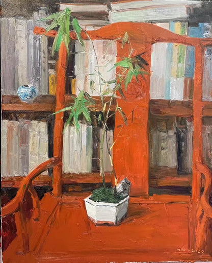 Close-up of flowers, furniture, and surrounding objects, revealing the balance between everyday objects and architectural space.