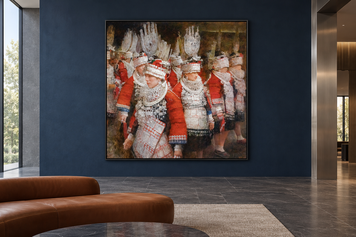 Golden Age of the East — Group Figure Oil Painting