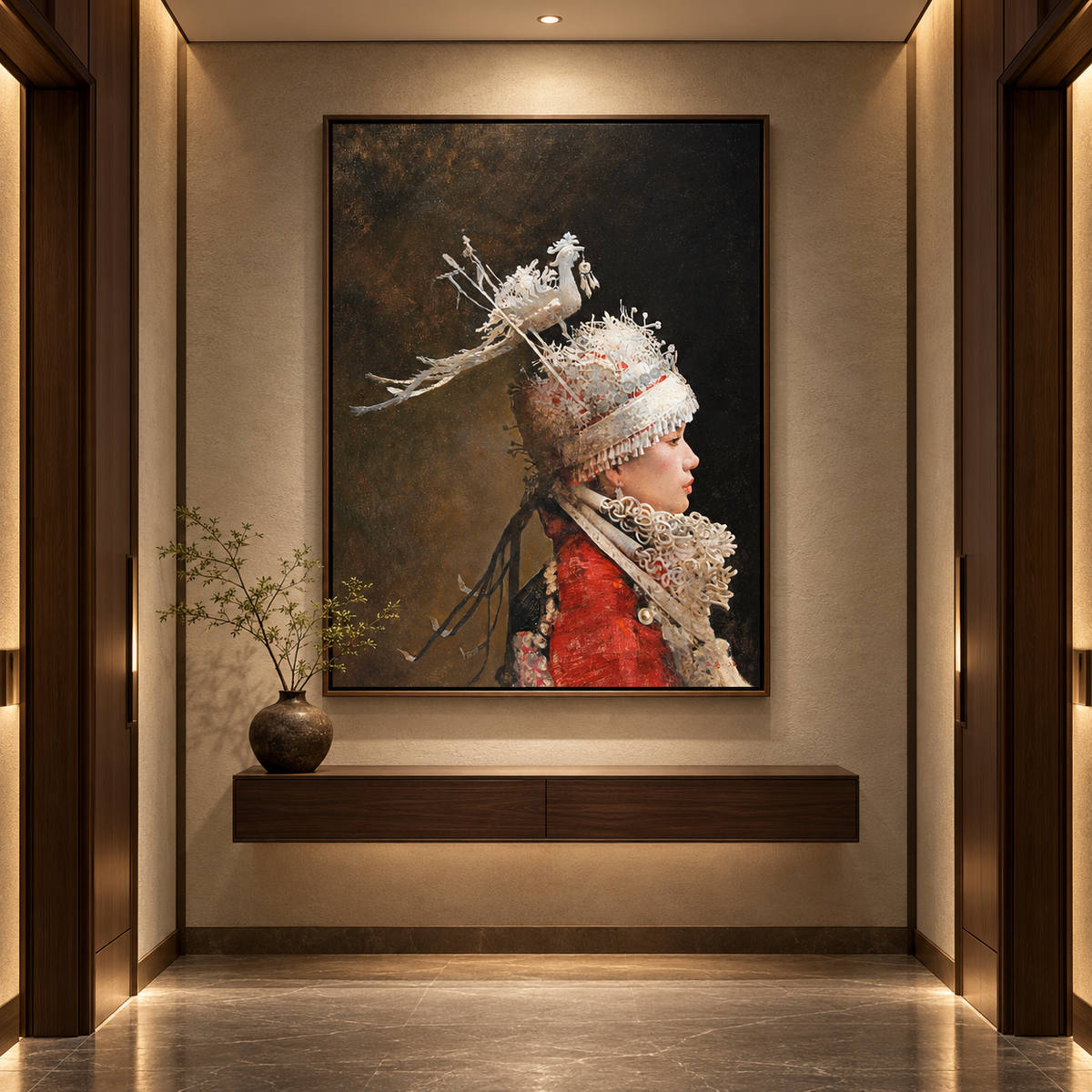 qingyin— Miao Woman Portrait Oil Painting
