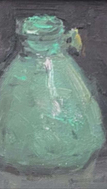 Turquoise Vessel — Original Still Life Oil Painting