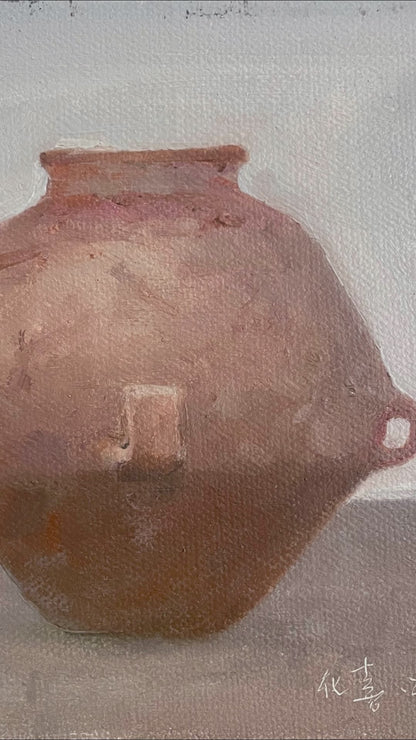 Earthenware Jar — Original Still Life Oil Painting
